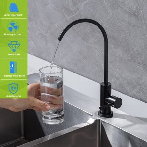 KTMBDW High Arc Single Handle Kitchen Sink Faucet, Stainless Steel Modern RV Faucets, llaves para fregaderos de cocina - 1 of 4