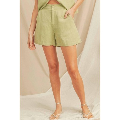 Women's High Waisted Short - paper crane