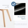 Wooakway Set of 4 PU Leather Upholstered Dining Chairs with Wood Legs for Kitchen Dining Living Room - 4 of 4