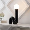JONATHAN Y Katya Scandinavian Minimalist Ceramic Spiral Tube LED Table Lamp - 2 of 4