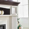 NAYSAYE Indoor Fireplace with Mantel Shelf Farmhouse Style Freestanding Decor for Living Room Bedroom, Cherry and White, 43.5"*13.7"*36.6" - 3 of 4