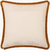 Livabliss Cotton Fringe 20"H x 20"W Square Pillow Cover No Insert Cottage Ivory Throw Pillow - 3 of 4