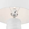 Contours 27 1/2" High Modern White Ceramic 3-Way Table Lamp - 3 of 4