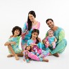 Leveret Matching Family Pajamas – Light Colorful Tie Dye Print – 100% Cotton – Customizable for Personalization - 4 of 4