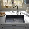 PROOX 32 in. Undermount Single Bowl 18 Gauge Stainless Steel Kitchen Sink with Bottom Grids and Basket Strainer - 2 of 4