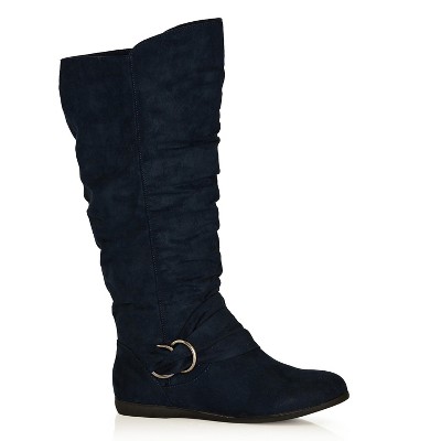 Cloudwalkers | Women's Wide Fit Sasha Tall Boot - Navy - 6.5w : Target