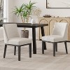 Vynxaria Modern Light Grey Dining Chair Set - Stylish & Comfortable for Any Space - 2 of 4