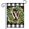 Wreath Monogram W Everyday Garden Flag 18" x 12.5" Briarwood Lane - 2 of 4