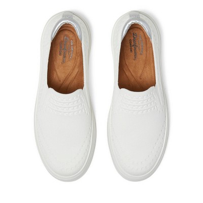 Женские кроссовки Dearfoams Women's Sophie Slip-On Sneaker - White 2 Size 10 — фото 4