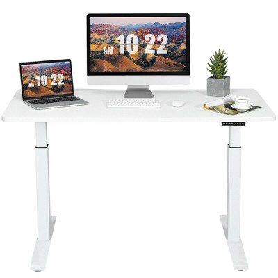 Costway Electric 55''x28'' Standing Desk Sit to Stand Workstation Dual Motor