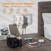 Universal Travel Adapter Worldwide, International Plug Adaptor with 1 USB-C & 2 USB-A Ports, Power Adapter for UK EU US JP CN VN TH IT (Type C/G/A/I) - 4 of 4