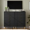 Whizmax Fluted 5 Drawers Dresser for Bedroom, Wooden Drawer Organizer for Bedroom, Living Room, Hallway, Entryway - 2 of 4