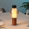 JONATHAN Y Evonne Modern Glam Candle-Style Rechargeable/Cordless Dimmable Integrated LED Table Lamp with Touch Sensor - 2 of 4