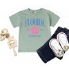 The Juniper Shop Florida The Sunshine State Toddler Short Sleeve Tee - 5T - Seafoam - 3 of 4