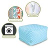 Majestic Home Goods,Ottoman Pouf Polka Dot (Large) - 2 of 4