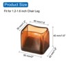 Unique Bargains Non-Slip Noise Reduction Chair Leg Protect Square Floor Pads 16 Pcs - 2 of 3