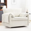 Whisen Modern Swivel Accent Chair & Single Sofa Lounge, Oversized Swivel Armchair, Comfortable Seating - 2 of 4