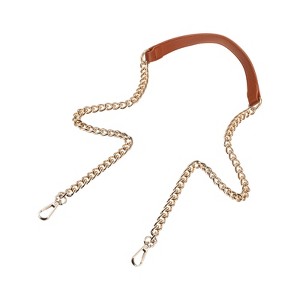 Unique Bargains Metal Corrosion-Resistant PU Leather Purse Flat Chain Strap - 1 of 4