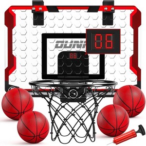 TEMI Indoor Basketball Hoop for Kids, Door Room Basketball Hoop,Mini Basketball Hoop with 4 Balls, Basketball Toys for 3 4 5 6 7 8 9 Year Old Boys - 1 of 3