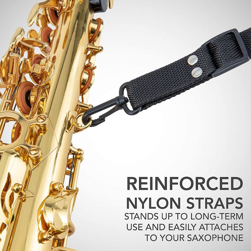 LyxJam Alto Saxophone, E-Flat Brass Sax Beginners Kit, 5 of 8