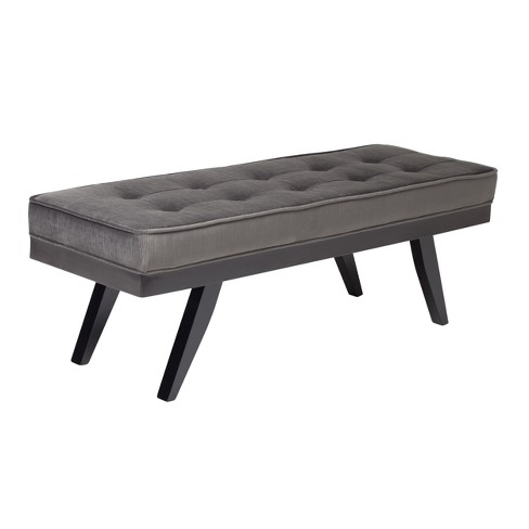 51 Studio Designs Home Parvise Tufted Microfiber Bench Target