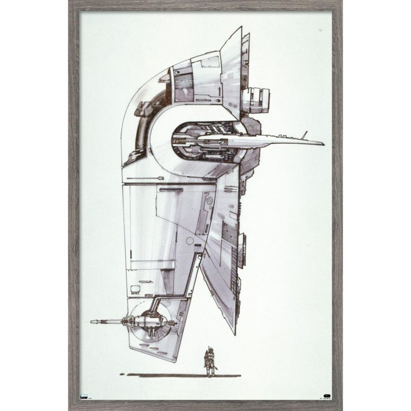 Trends International Star Wars: Saga - Boba Fett - Ship Framed Wall Poster Prints, 1 of 7