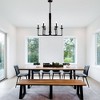 Bella Depot 28" Black Industrial Metal Chandelier Adjustable Pendant Light - 3 of 4