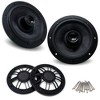 BLUAVE M7.0CX3-B 7" Marine Coaxial Speakers With MG70 Marine Grills In Black - 2 of 4