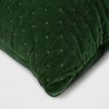 Oversized Quilted Velvet Square Throw Pillow - Threshold™ - 4 of 4