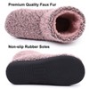Women's Comfort Warm Faux Fleece Fuzzy Ankle Bootie Slippers Slip-on House Shoes Anti-Slip Sole Indoor/Outdoor - 3 of 4