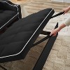 NicBex Modern 3-Length Velvet Convertible Sofa Bed Foldable Pull-Out Couch with Adjustable Back Swivel Phone Stand & Ashtray Easy Assembly - 4 of 4