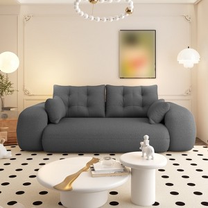 Foldable Human Dog Bed for Adults, 78.7" Multi-Functional Sofa Bed, 3 in 1 Teddy Fabric Sleeper Sofa Bed for Living Room Guest Bed Playroom - 1 of 4