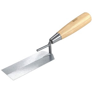 Bon Tool 14-456 Margin Trowel - Bucket Car Steel 5-inch X 2-inch Wood Handle - 1 of 2
