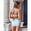 AI'MAGE Women's Bikini Sets High Waisted Swimsuit Two Piece Bathing Suits Push Up Bikini Tummy Control Swimsuits S-XXL - 2 of 3
