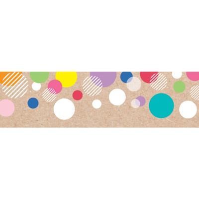 Creative Teaching Press Krafty Pop Colorful Kraft Bubbles EZ Border, 48 Feet (Pack of 6)