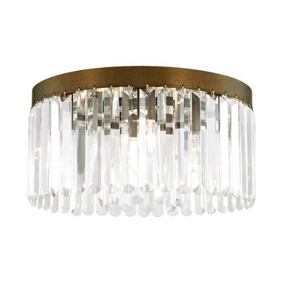 Livex Lighting Ashton 5 - Light Flush Mount in  Hand Painted Palacial Bronze