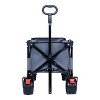 CAVINAS Heavy-Duty Folding Wagon Cart with Tailgate, All-Terrain Beach Cart with Big Wheels/Rain Covers,Wagon Cart - 2 of 4
