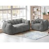 Pamapic Teddy Fabric Bean Bag Chair, Foam Filled Bean Bag sofa for Adults & Kids, Floor Seating for Living Room - 3 of 4