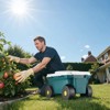 VEVOR Garden Scooter with Seat, 2 in 1 Rolling Garden Cart with Storage Bin, Outdoor Wagon with Handle, Green - 2 of 4