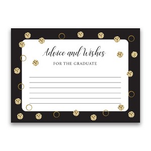 Paper Frenzy Graduation Gold Dot Advice for the Grad Cards - Pack of 25 - 1 of 2