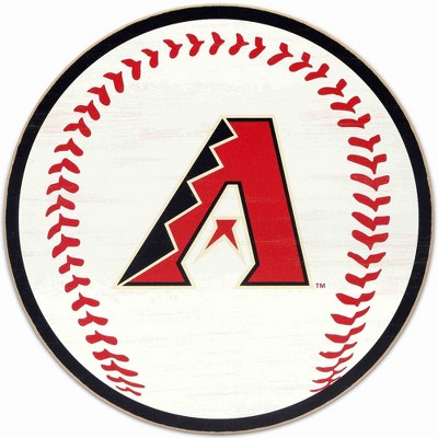 Mlb Arizona Diamondbacks Baseball Logo Glass Framed Panel : Target