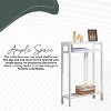 Kings Brand Furniture Wood Console Table with 2 Shelves - Minimalist Entryway Table - 2 of 4