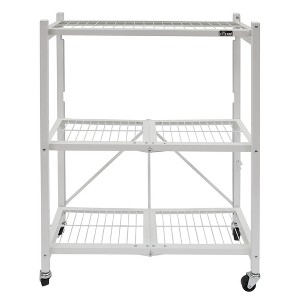 Origami General Purpose Foldable Shelf Storage Rack with Wheels for Home, Garage, or Office - 1 of 4