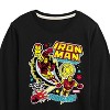 Boys' - Marvel - Iron Man Sticker Style Long Sleeve Graphic T-Shirt - 2 of 4