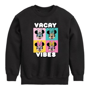 Boys' - Disney - Vacay Vibes Graphic Long Sleeve Fleece Sweatshirt - 1 of 4