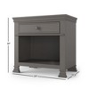 Child Craft Westgate 1 Drawer Nightstand for Nursery or Bedroom, Plenty of Storage, Hand Detailed, Wire Brushed Non-Toxic Finish, Fully-Assembled - 3 of 4