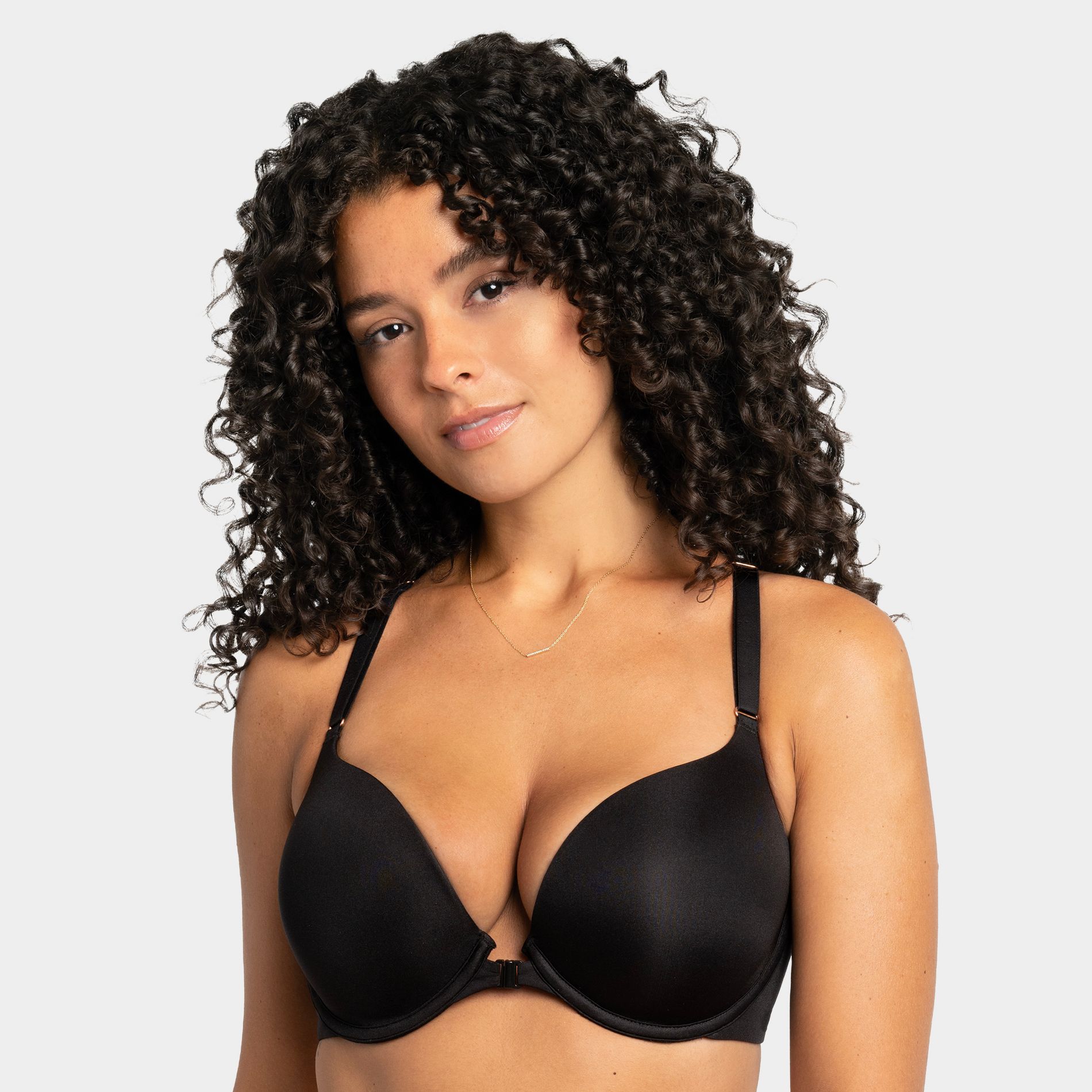 Smart & Sexy Women's Perfect Push Up Racerback Bra Black Hue 40C