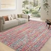 Washable Modern Braided Printed Rug Non Slip Low Pile Rug Soft Solid Throw Floor Cover Foldable Indoor Carpet for Living Room Bedroom Playroom Nursery - 3 of 4