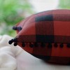 PiccoCasa Classic Plaid with Pom-poms Retro Throw Pillow Covers 2 Pcs - 4 of 4