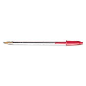 Bic Cristal Xtra Smooth Ballpoint Stick Pen Red Ink 1mm Medium Dozen MS11RD